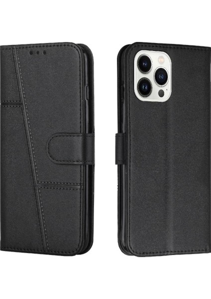 IPhone 16 Için Flip Case Pro Pu Deri Yan Toka Kart Ekleme Tam (Yurt Dışından)
