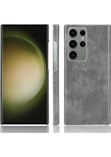 Samsung Galaxy S23 Için Retro Durumda Ultra Lychee Desen Retro Anti Scratch (Yurt Dışından)