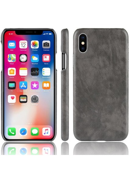 IPhone x Için Retro Durumda/xs Anti Scratch Retro Lychee Desen Koruyucu (Yurt Dışından)