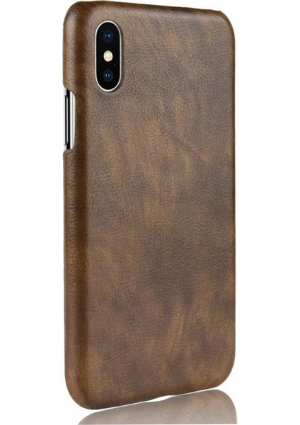 IPhone x Için Retro Durumda/xs Anti Scratch Retro Lychee Desen Koruyucu (Yurt Dışından)