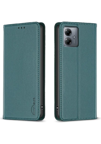 Motorola Moto G14 4g Çok Renkli Manyetik Cüzdan Iş Pu Için Flip Case (Yurt Dışından)