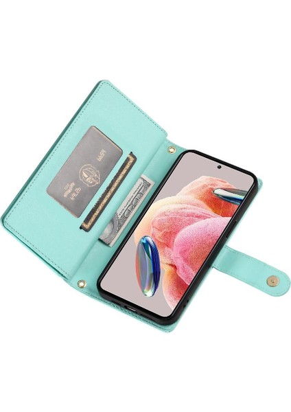 Xiaomi Redmi Not 12 Için Flip Case 4g Kickstand Cüzdan Bölmesi Bilek (Yurt Dışından)