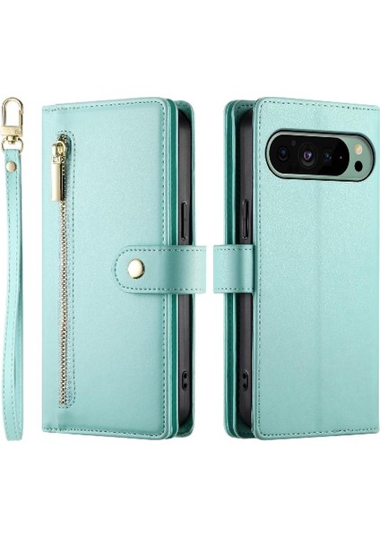 Google Piksel 9/9 Pro Cüzdan Bölmesi Çok Fonksiyonlu Kart Için Flip Case (Yurt Dışından)
