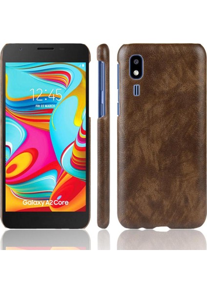 Retro Kılıf Samsung Galaxy A2 Çekirdek Lychee Desen Anti Scratch Için Retro (Yurt Dışından)