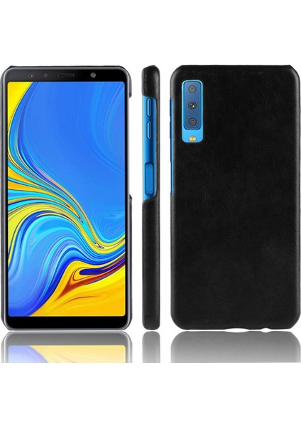 Samsung Galaxy A7 2018 Lychee Desen Retro Koruyucu Retro Kılıf (Yurt Dışından)