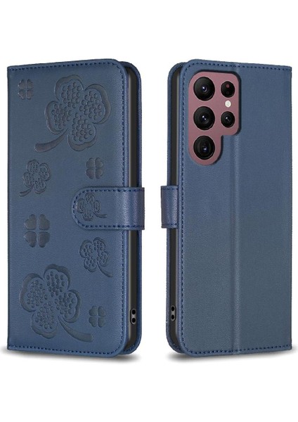 Samsung Galaxy S22 Için Flip Case Ultra 5g Yonca Çiçek Cüzdan Çok Renkli (Yurt Dışından) indirimleri