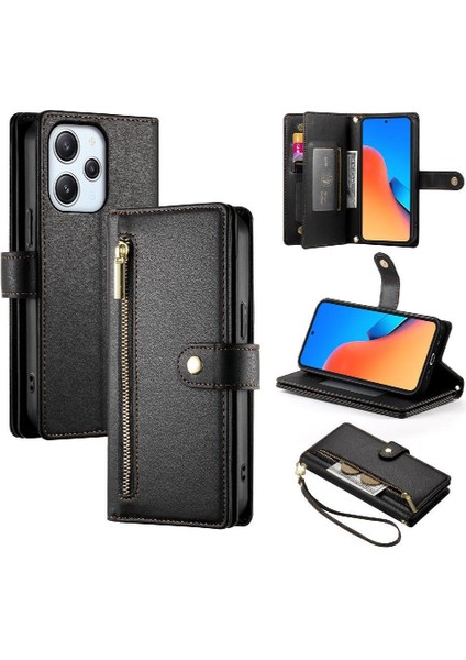 Xiaomi Redmi Için Flip Case 12 4g/5g Çok Fonksiyonlu Kart Yuvaları Kickstand (Yurt Dışından)