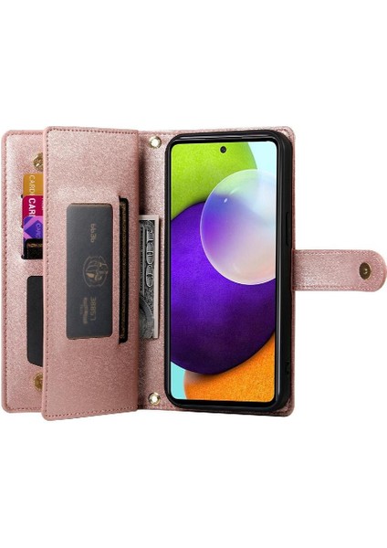 Manyi Mall Samsung Galaxy A52S Cüzdan Bölmesi Kickstand Kart Yuvaları Için Flip Case (Yurt Dışından)