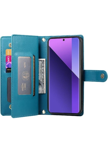 Xiaomi Redmi Not Için Flip Case 13 Pro Artı 5g Bilek Kayışı Çok Fonksiyonlu (Yurt Dışından)