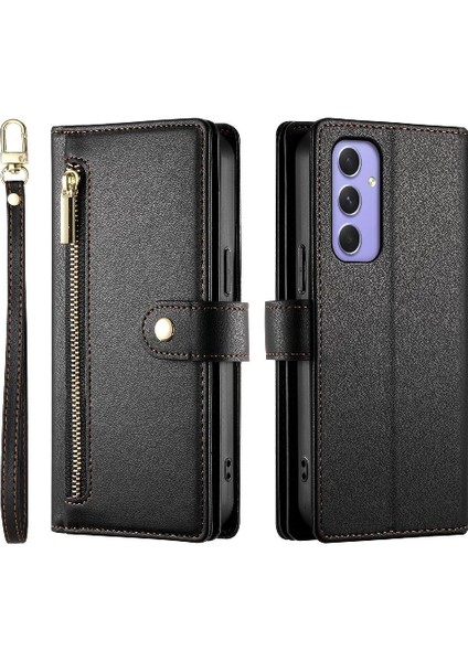 Samsung Galaxy Galaxy Cüzdan Bölmesi Çok Fonksiyonlu Kart Için Flip Case (Yurt Dışından)