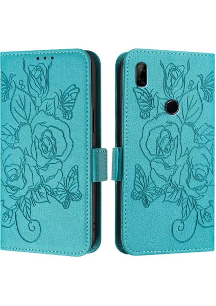 Kredi Kartı Yuvası Pu ile Huawei Y9 Başbakan 2019 Manyetik Cüzdan Için Kılıf (Yurt Dışından)