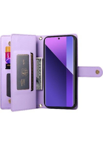Xiaomi Redmi Not Için Flip Case 13 Pro Artı 5g Bilek Kayışı Çok Fonksiyonlu (Yurt Dışından)