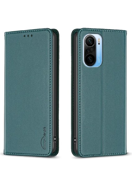 Xiaomi Redmi Için Flip Case K40/K40 Pro Iş Pu Deri Çoklu Kart Yuvası (Yurt Dışından)