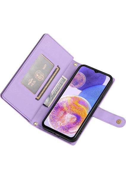 Samsung Galaxy M23 5g Kickstand Cüzdan Bölmesi Bilek Için Flip Case (Yurt Dışından) fırsatları