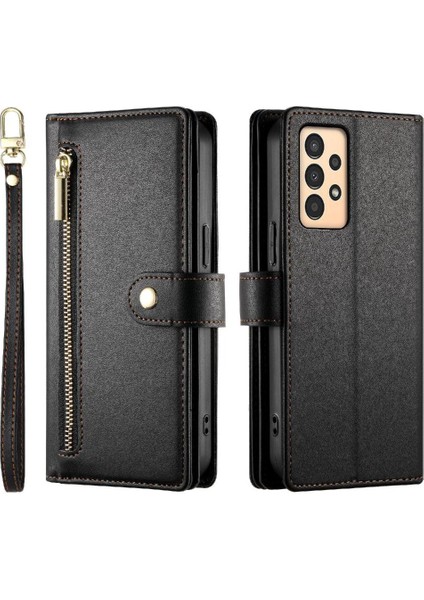 Samsung Galaxy M13 5g Bilek Kayışı Kickstand Cüzdan Kartı Için Flip Case (Yurt Dışından)