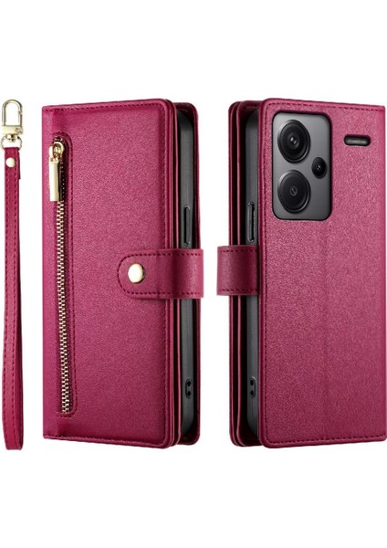 Xiaomi Redmi Not Için Flip Case 13 Pro Artı 5g Bilek Kayışı Çok Fonksiyonlu (Yurt Dışından)