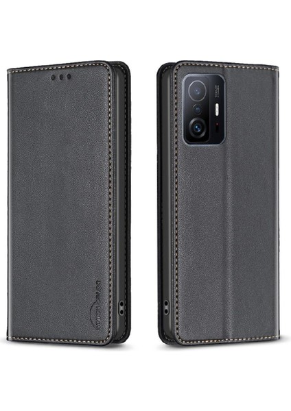 Xiaomi 11T/11T Pro Için Flip Case Manyetik Cüzdan Iş Pu Deri Yuvası (Yurt Dışından)