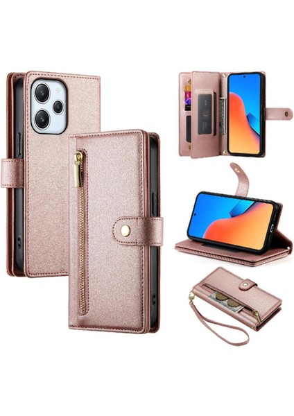 Xiaomi Redmi Için Flip Case 12 4g/5g Çok Fonksiyonlu Kart Yuvaları Kickstand (Yurt Dışından)