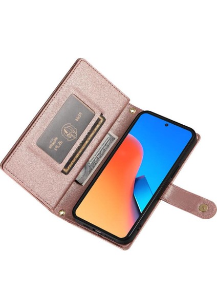 Xiaomi Redmi Için Flip Case 12 4g/5g Çok Fonksiyonlu Kart Yuvaları Kickstand (Yurt Dışından)