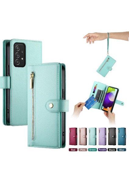 Manyi Mall Samsung Galaxy A52S Cüzdan Bölmesi Kickstand Kart Yuvaları Için Flip Case (Yurt Dışından)