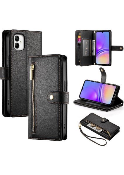Samsung Galaxy A05 Kickstand Çok Fonksiyonlu Kart Yuvaları Için Flip Case (Yurt Dışından)