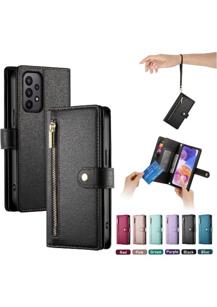 Samsung Galaxy M13 4g Kickstand Cüzdan Bölmesi Kartı Için Flip Case (Yurt Dışından) modelleri