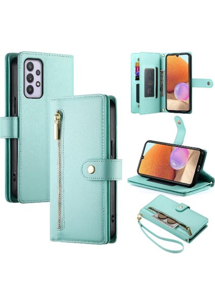 Samsung Galaxy A32 4g Cüzdan Bölmesi Kickstand Bilek Için Flip Case (Yurt Dışından) modelleri