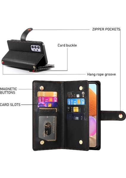 Samsung Galaxy A32 4g Cüzdan Bölmesi Kickstand Bilek Için Flip Case (Yurt Dışından) indirimleri