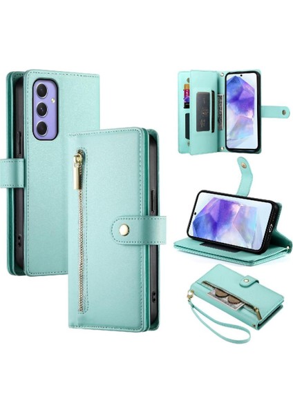 Samsung Galaxy Galaxy Cüzdan Bölmesi Çok Fonksiyonlu Kart Için Flip Case (Yurt Dışından)