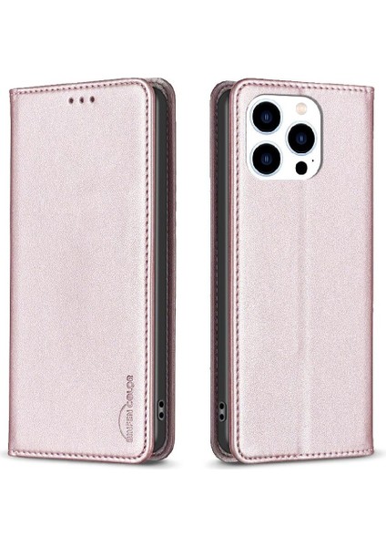 IPhone 15 Için Flip Case Pro Max Çok Renkli Iş Cüzdan Pu Deri (Yurt Dışından)