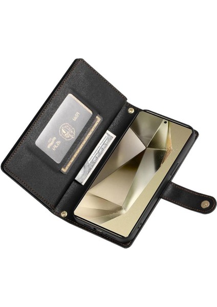 Samsung Galaxy S24 Ultra Kickstand Çok Fonksiyonlu Kart Için Flip Case (Yurt Dışından) indirimleri