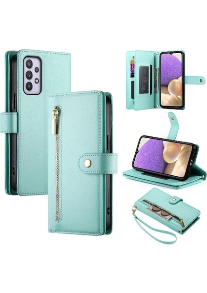 Samsung Galaxy A32 5g Kickstand Bilek Kayışı Çok Fonksiyonlu Flip Case (Yurt Dışından) modelleri
