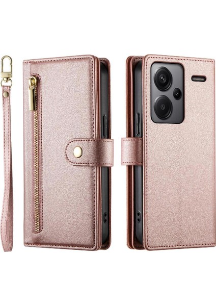 Xiaomi Redmi Not Için Flip Case 13 Pro Artı 5g Bilek Kayışı Çok Fonksiyonlu (Yurt Dışından)