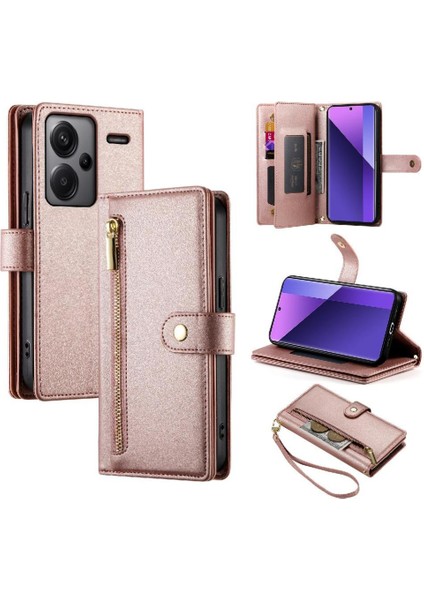 Xiaomi Redmi Not Için Flip Case 13 Pro Artı 5g Bilek Kayışı Çok Fonksiyonlu (Yurt Dışından)