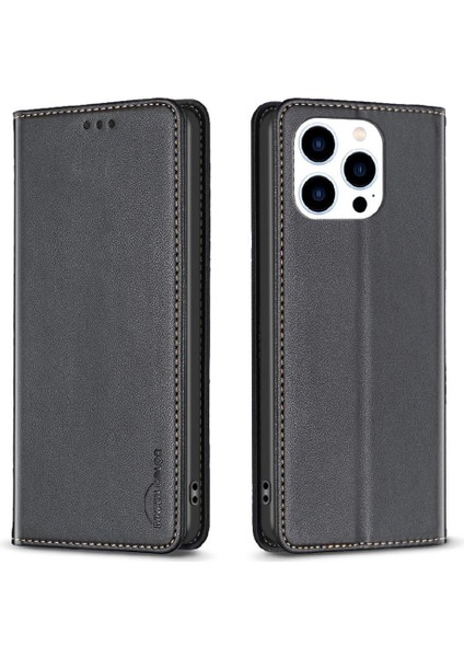 IPhone 15 Pro Iş Için Flip Case Çok Renkli Çoklu Kart Yuvası Pu Cüzdan (Yurt Dışından)