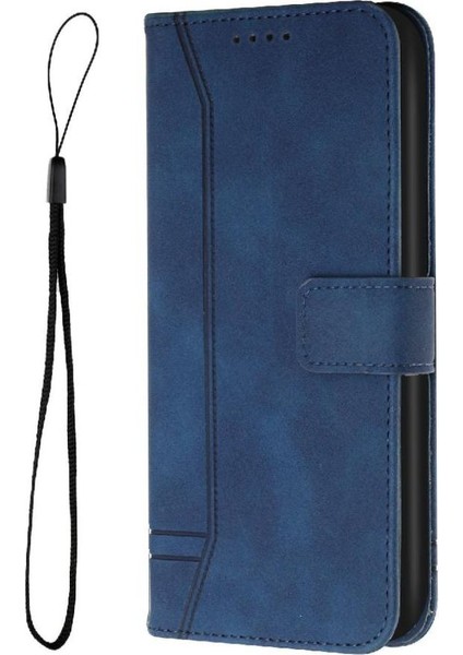 Realme 12 Pro Artı Flip Folio Cüzdan Için Telefon Kılıfı El Kayışı Kart Yuvaları (Yurt Dışından)