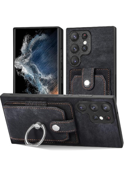 Samsung Galaxy S23 Ultra Crad Yuvası Manyetik Araç Montaj Standı Yüzük (Yurt Dışından)