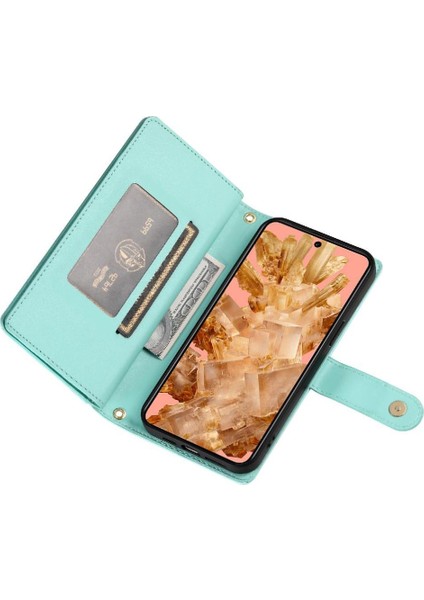 Google Pixel 8 Kickstand Bilek Kayışı Cüzdan Bölmesi Kartı Için Flip Case (Yurt Dışından) indirimleri