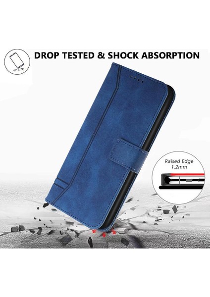 Oppo A5 2020 Flip Folio Cüzdan Için Telefon Kılıfı Pu Deri El Kayışı Kart (Yurt Dışından)