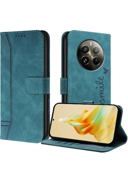 Realme 12 Pro Artı Flip Folio Cüzdan Için Telefon Kılıfı El Kayışı Kart Yuvaları (Yurt Dışından)