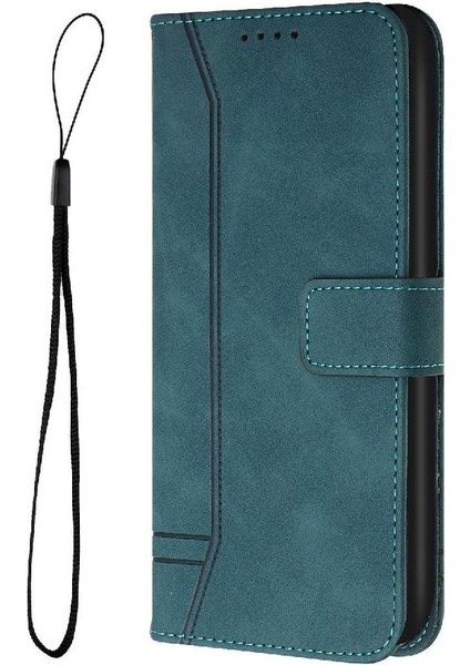 Realme 12 Pro Artı Flip Folio Cüzdan Için Telefon Kılıfı El Kayışı Kart Yuvaları (Yurt Dışından)