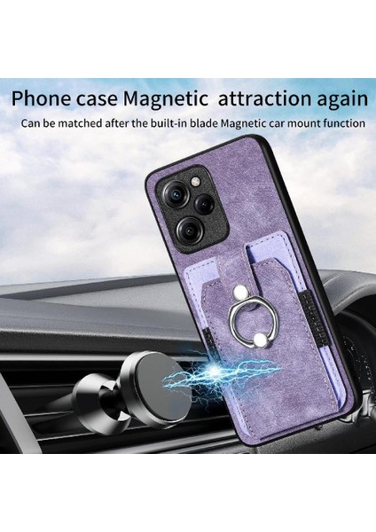 Xiaomi Poco X5 Pro Crad Yuvası Standı Manyetik Araç Montaj Yüzük Tutucu (Yurt Dışından) modelleri