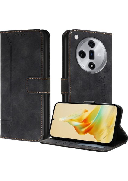 Oppo Bulmak Için Telefon Kılıfı X7 Kart Yuvaları Kapak Pu Deri Flip Folio Cüzdan (Yurt Dışından)