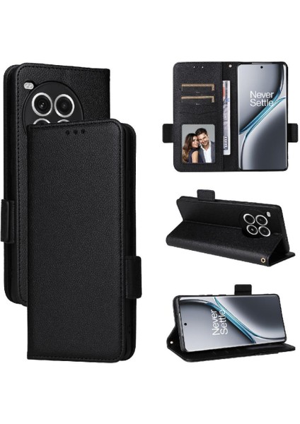 Oneplus Ace 3 Pro Için Flip Case Yan Toka Cüzdan Kart Yuvaları Tutucu Pu (Yurt Dışından)