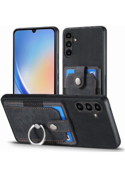 Samsung Galaxy A34 5g Için Kılıf Halka Tutucu Standı Crad Yuvası Manyetik Araba (Yurt Dışından)