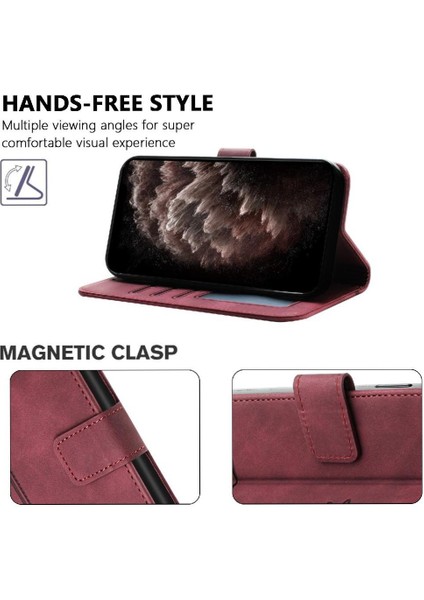 Realme 12 Pro Artı Flip Folio Cüzdan Için Telefon Kılıfı El Kayışı Kart Yuvaları (Yurt Dışından)
