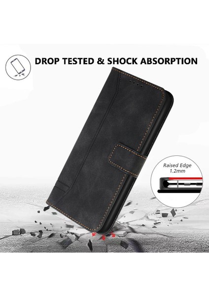 Realme 12 Pro Artı Flip Folio Cüzdan Için Telefon Kılıfı El Kayışı Kart Yuvaları (Yurt Dışından)
