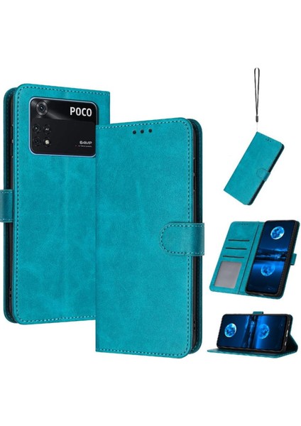 Toka Kickstand ile Kart Yuvası ile Xiaomi Poco M4 Pro 4g Için Flip Case (Yurt Dışından)