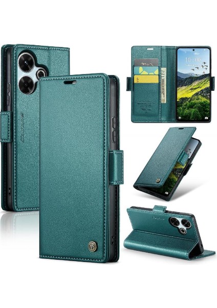 Xiaomi Redmi Için Caseme Durumda 13 4g Kickstand Anti Dolandırıcılık Cüzdan Kılıf Kılıf (Yurt Dışından)