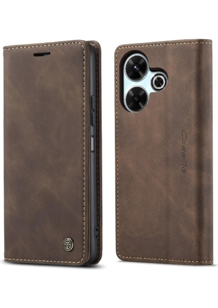 Xiaomi Redmi Için Flip Case 13 4g Manyetik Kapatma Darbeye Vaka Kart Pu (Yurt Dışından)